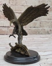 Antoine Barye Flying American Bald Eagle Art Deco Bronze Sculpture Statue Figurine