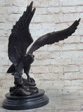 Load image into Gallery viewer, Life Size Hawk American Bald Eagle Bronze Statue Art Deco Figure Wild Figurine
