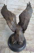 Load image into Gallery viewer, Life Size Hawk American Bald Eagle Bronze Statue Art Deco Figure Wild Figurine
