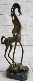 Load image into Gallery viewer, Surreal Dalinian Horse Abstract Bronze Sculpture Statue Salvador Dali 15" x 9"

