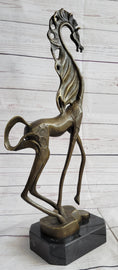 Load image into Gallery viewer, Surreal Dalinian Horse Abstract Bronze Sculpture Statue Salvador Dali 15" x 9"
