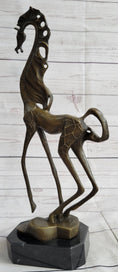 Load image into Gallery viewer, Surreal Dalinian Horse Abstract Bronze Sculpture Statue Salvador Dali 15" x 9"
