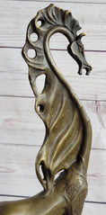 Load image into Gallery viewer, Surreal Dalinian Horse Abstract Bronze Sculpture Statue Salvador Dali 15" x 9"
