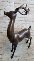 Load image into Gallery viewer, Signed Miguel Lopez Stag Buck Deer Bronze Sculpture Hot Cast Figure Figurine
