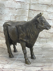 Milk Cow Cattle Bronze Statue Sculpture Figure Figurine Farm Decor 9