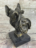 Load image into Gallery viewer, 100% Solid Bronze Schnauzer Scottish Terrier Dog Animal Bookend Sculpture Figurine

