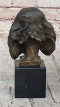 Load image into Gallery viewer, Bronze Sculpture Bust Cocker Spaniel Dog Pet Animal Marble Base Figure Figurine
