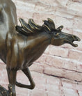Load image into Gallery viewer, Original Milo Art Deco Wild Horse Bronze Sculpture Hot Cast Marble Base Figure
