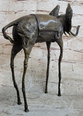Load image into Gallery viewer, Salvador Dali Surrealist Elephant with Long Legs Bronze Metal Sculpture Statue Figurine
