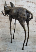 Load image into Gallery viewer, Salvador Dali Surrealist Elephant with Long Legs Bronze Metal Sculpture Statue Figurine
