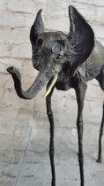 Load image into Gallery viewer, Salvador Dali Surrealist Elephant with Long Legs Bronze Metal Sculpture Statue Figurine
