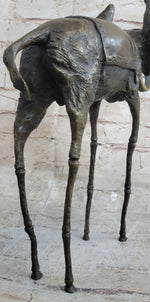 Salvador Dali Surrealist Elephant with Long Legs Bronze Metal Sculpture Statue Figurine