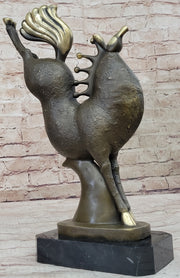 Abstract Modern Art Bucking Chinese Tang Horse Bronze Sculpture Figure by Milo