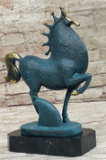 Load image into Gallery viewer, Abstract Modern Artwork Tang Horse Bronze Sculpture Marble Base Figurine Figure
