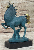 Load image into Gallery viewer, Abstract Modern Artwork Tang Horse Bronze Sculpture Marble Base Figurine Figure
