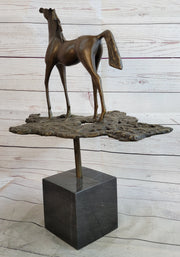 Hand Made Salvador Dali Abstract Horse Modern Artwork Bronze Sculpture Figurine
