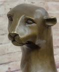 Load image into Gallery viewer, Modern Art Extra Large Mountain Lion Bronze Sculpture By Henry Moore Figurine
