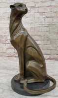 Load image into Gallery viewer, Modern Art Extra Large Mountain Lion Bronze Sculpture By Henry Moore Figurine
