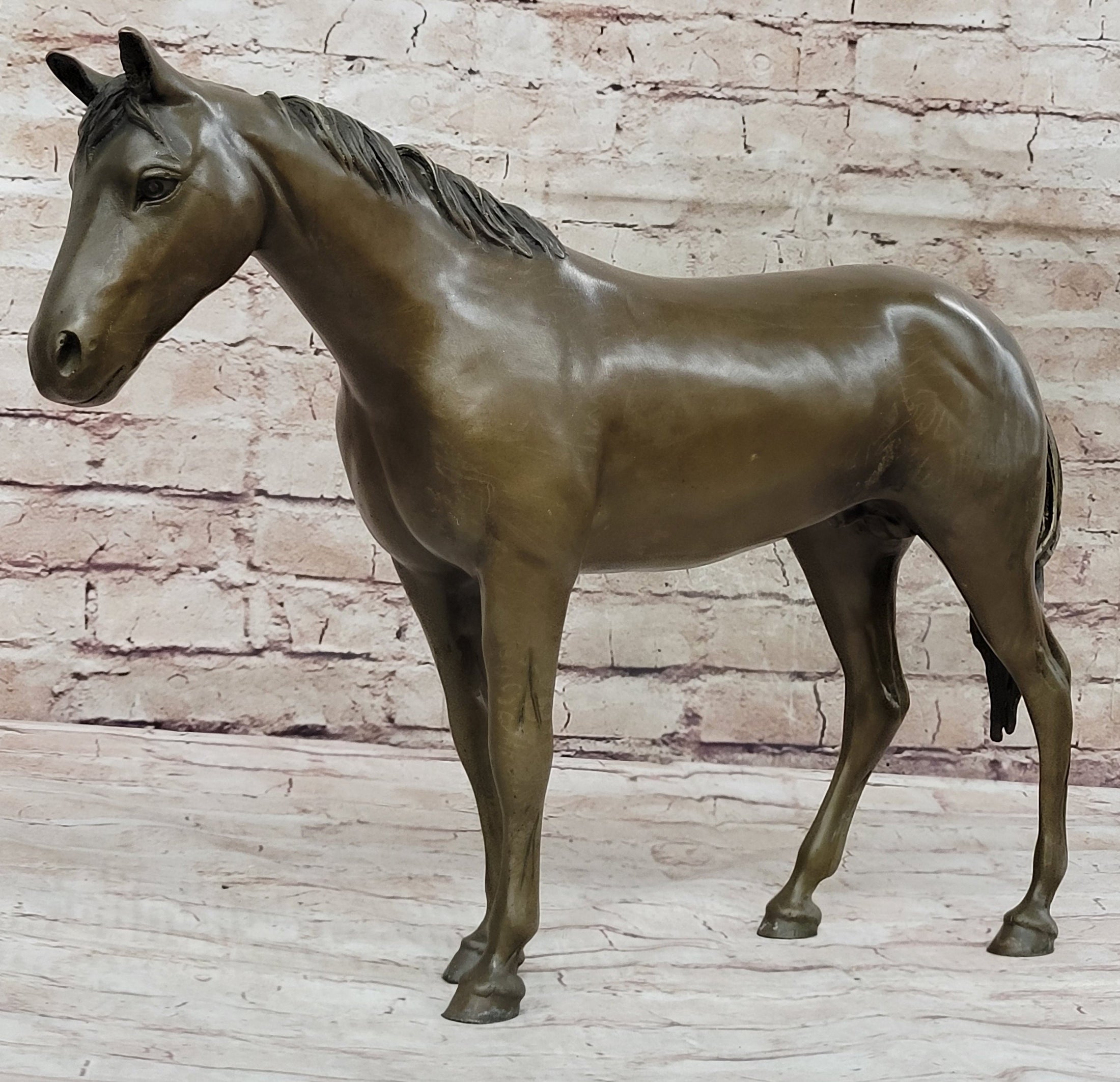 Hot Cast Bronze Horse Figurine Sculpture PJ Mene Art Decor