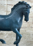 Load image into Gallery viewer, Hot Cast Bronze Chinese Tang Horse Green Blue Patina Sculpture Statue Figure
