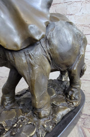 Bronze Metal Elephant Statue Sculpture Figure Figurine 12