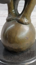 Load image into Gallery viewer, Bronze Sculpture Statue Figure Circus Elephant Balancing on Ball

