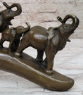 Load image into Gallery viewer, Tibet Royal family Pure Bronze Hot Cast Fine Lotus Lucky Elephant Statue Fortune
