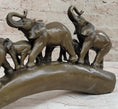 Load image into Gallery viewer, Tibet Royal family Pure Bronze Hot Cast Fine Lotus Lucky Elephant Statue Fortune
