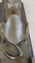 Load image into Gallery viewer, Anubis Jackal Dog Egyptian Decor God Mythology Bronze Sculpture Statue Figure on Marble Base
