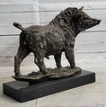 Load image into Gallery viewer, Wild Boar Hog Pig Bronze Sculpture Statue Figure Wildlife Art Decor Marble Base
