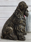 Load image into Gallery viewer, Bronze Metal Figurine Sculpture Statue of a Dog Cocker Spaniel or King Charles Cavalier
