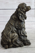 Load image into Gallery viewer, Bronze Metal Figurine Sculpture Statue of a Dog Cocker Spaniel or King Charles Cavalier
