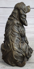 Load image into Gallery viewer, Bronze Metal Figurine Sculpture Statue of a Dog Cocker Spaniel or King Charles Cavalier
