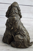 Load image into Gallery viewer, Bronze Metal Figurine Sculpture Statue of a Dog Cocker Spaniel or King Charles Cavalier
