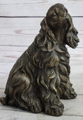 Load image into Gallery viewer, Bronze Metal Figurine Sculpture Statue of a Dog Cocker Spaniel or King Charles Cavalier
