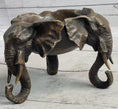 Load image into Gallery viewer, Bronze Metal Elephant Candy Dish Ashtray Original Art Sculpture Decor
