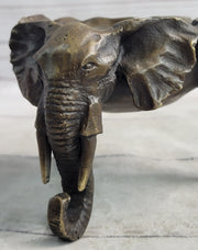 Bronze Metal Elephant Candy Dish Ashtray Original Art Sculpture Decor