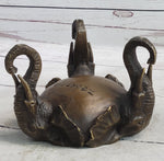 Bronze Metal Elephant Candy Dish Ashtray Original Art Sculpture Decor