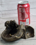 Load image into Gallery viewer, Bronze Metal Elephant Ashtray Dish Original Handmade Art by Milo

