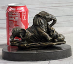 Miniature Bronze Sculpture Statue Elephant Family Figure Collectible 12
