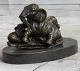 Load image into Gallery viewer, Miniature Bronze Sculpture Statue Elephant Family Figure Collectible 12" x 15"
