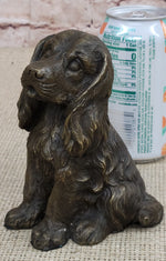 Cocker Spaniel Big Eared Puppy Dog Bronze Figurine Statue Sculpture 6