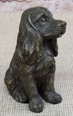 Cocker Spaniel Big Eared Puppy Dog Bronze Figurine Statue Sculpture 6