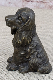 Cocker Spaniel Big Eared Puppy Dog Bronze Figurine Statue Sculpture 6