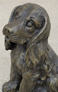 Load image into Gallery viewer, Cocker Spaniel Big Eared Puppy Dog Bronze Figurine Statue Sculpture 6" x 4"
