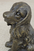 Load image into Gallery viewer, Cocker Spaniel Big Eared Puppy Dog Bronze Figurine Statue Sculpture 6" x 4"
