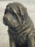 Load image into Gallery viewer, Shar Pei Puppy Dog Bronze Metal Sculpture Figurine Signed Original Art

