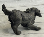 Cavalier King Charles Spaniel Puppy Dog Bronze Metal Sculpture Statue Figurine