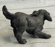 Cavalier King Charles Spaniel Puppy Dog Bronze Metal Sculpture Statue Figurine