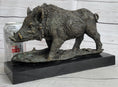Load image into Gallery viewer, Art Deco HotCast Wild Pig Boar Farm Bronze Animal Statue Sculpture Figurine Gift
